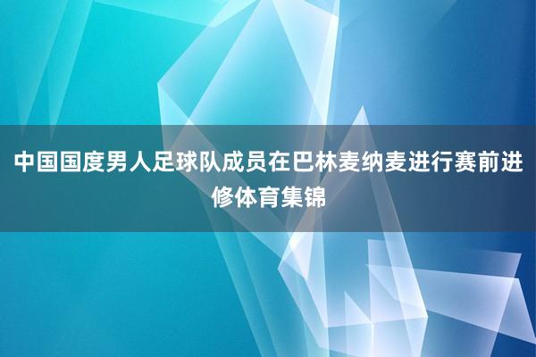 中国国度男人足球队成员在巴林麦纳麦进行赛前进修体育集锦