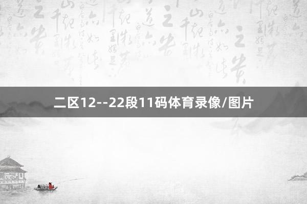 二区12--22段11码体育录像/图片