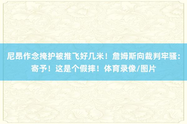 尼昂作念掩护被推飞好几米！詹姆斯向裁判牢骚：寄予！这是个假摔！体育录像/图片
