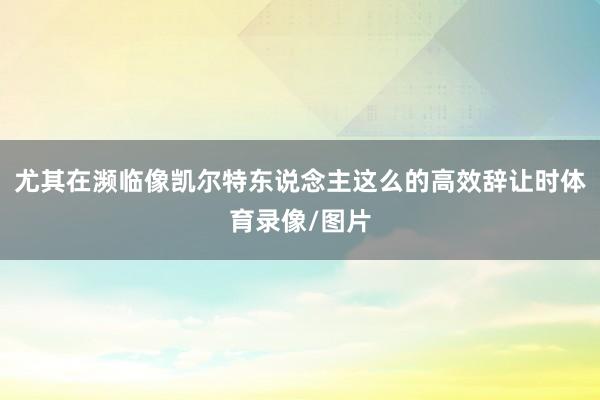 尤其在濒临像凯尔特东说念主这么的高效辞让时体育录像/图片
