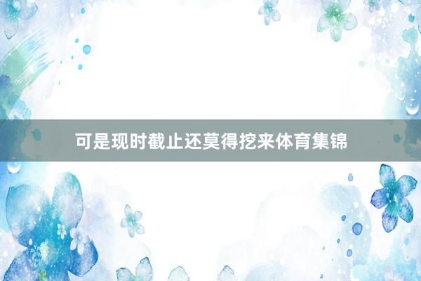 可是现时截止还莫得挖来体育集锦