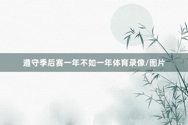 遵守季后赛一年不如一年体育录像/图片