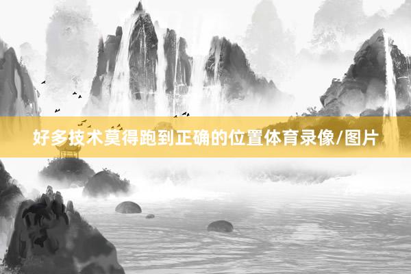 好多技术莫得跑到正确的位置体育录像/图片