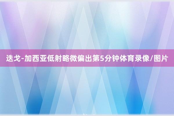迭戈-加西亚低射略微偏出第5分钟体育录像/图片