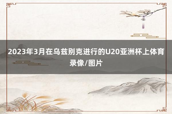 2023年3月在乌兹别克进行的U20亚洲杯上体育录像/图片