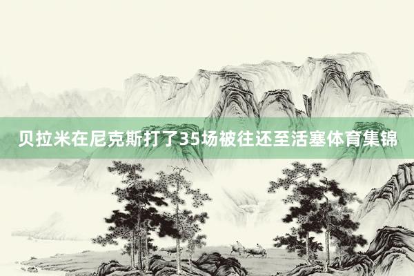 贝拉米在尼克斯打了35场被往还至活塞体育集锦