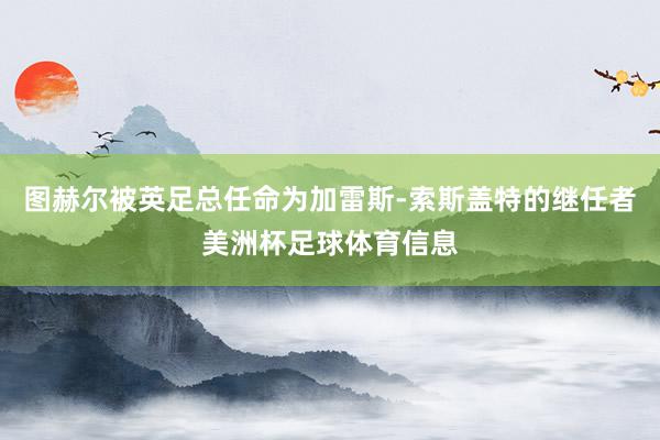 图赫尔被英足总任命为加雷斯-索斯盖特的继任者美洲杯足球体育信息