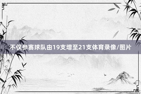 不仅参赛球队由19支增至21支体育录像/图片
