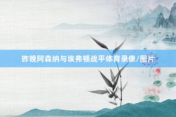 昨晚阿森纳与埃弗顿战平体育录像/图片