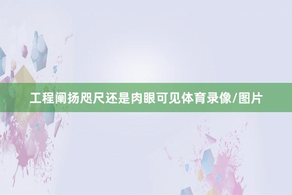 工程阐扬咫尺还是肉眼可见体育录像/图片