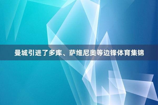 曼城引进了多库、萨维尼奥等边锋体育集锦