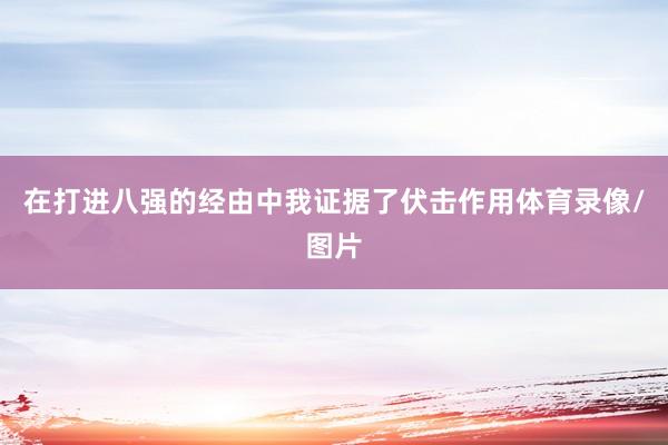 在打进八强的经由中我证据了伏击作用体育录像/图片