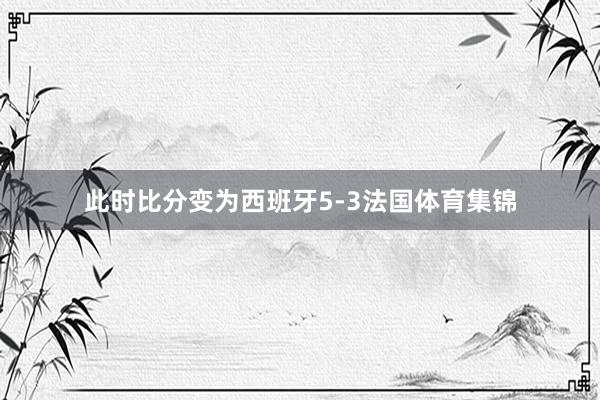 此时比分变为西班牙5-3法国体育集锦