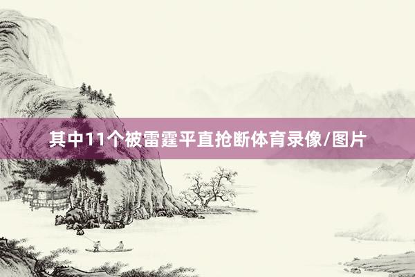 其中11个被雷霆平直抢断体育录像/图片