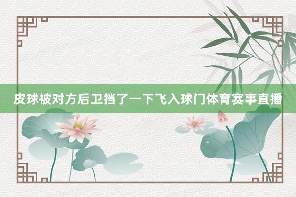 皮球被对方后卫挡了一下飞入球门体育赛事直播