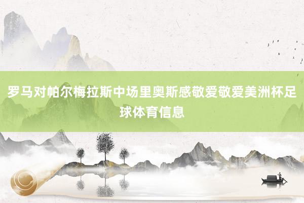 罗马对帕尔梅拉斯中场里奥斯感敬爱敬爱美洲杯足球体育信息