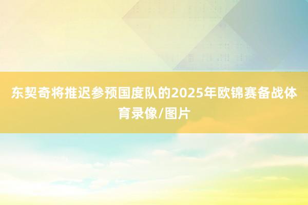 东契奇将推迟参预国度队的2025年欧锦赛备战体育录像/图片