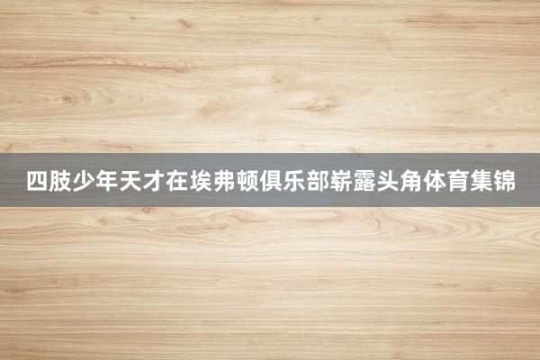 四肢少年天才在埃弗顿俱乐部崭露头角体育集锦