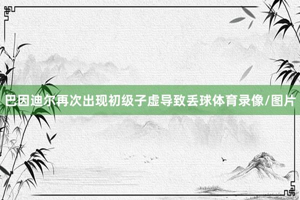 巴因迪尔再次出现初级子虚导致丢球体育录像/图片