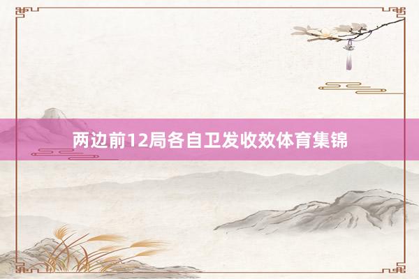 两边前12局各自卫发收效体育集锦