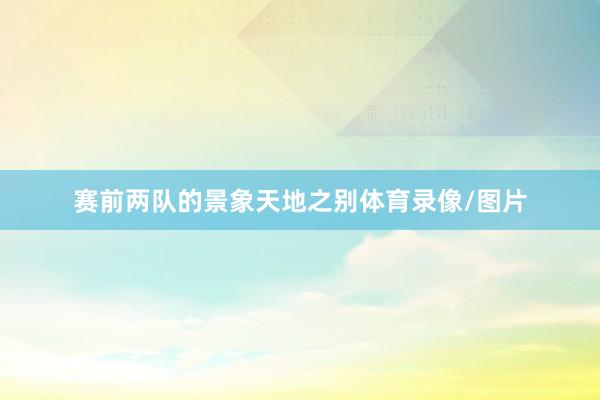 赛前两队的景象天地之别体育录像/图片