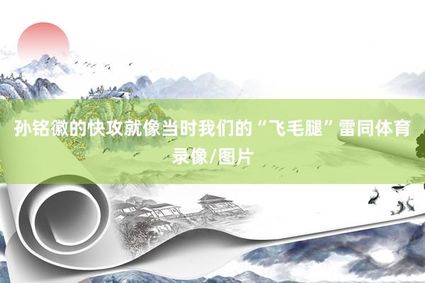 孙铭徽的快攻就像当时我们的“飞毛腿”雷同体育录像/图片