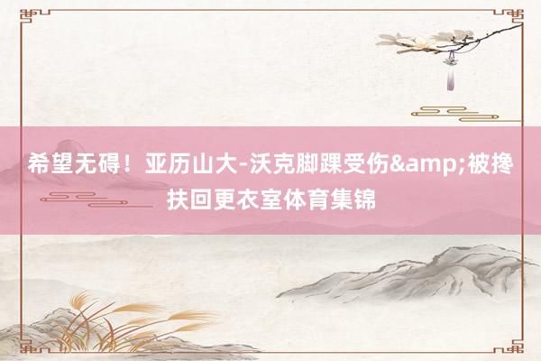 希望无碍！亚历山大-沃克脚踝受伤&被搀扶回更衣室体育集锦