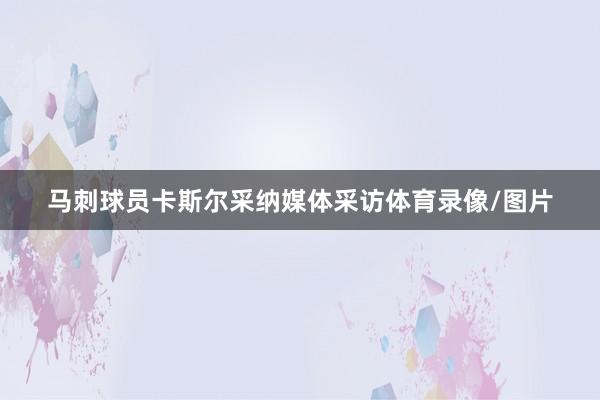 马刺球员卡斯尔采纳媒体采访体育录像/图片