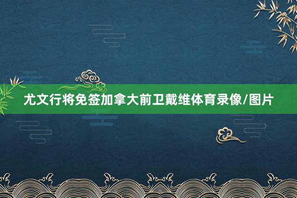 尤文行将免签加拿大前卫戴维体育录像/图片