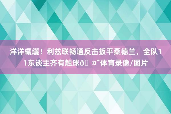 洋洋纚纚！利兹联畅通反击扳平桑德兰，全队11东谈主齐有触球🤯体育录像/图片